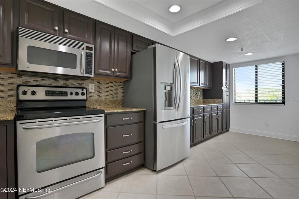 Interior, Kitchen, Recessed Lighting, Stainless Steel Appliances