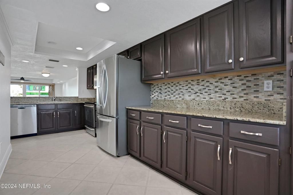 Interior, Kitchen, Recessed Lighting, Stainless Steel Appliances