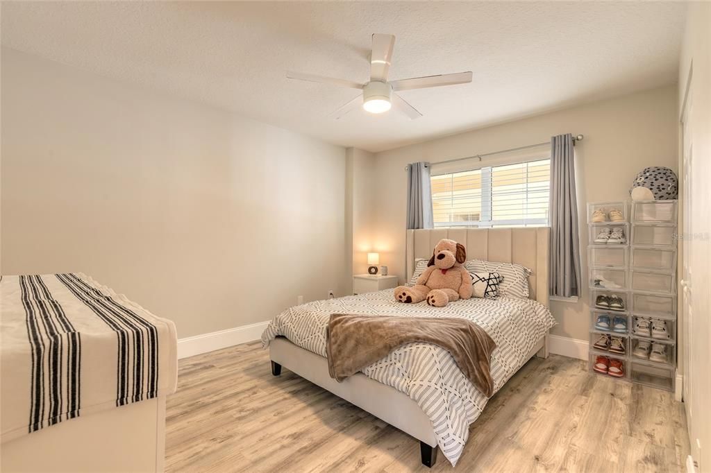 Bedroom, Interior, Wood Texture Flooring
