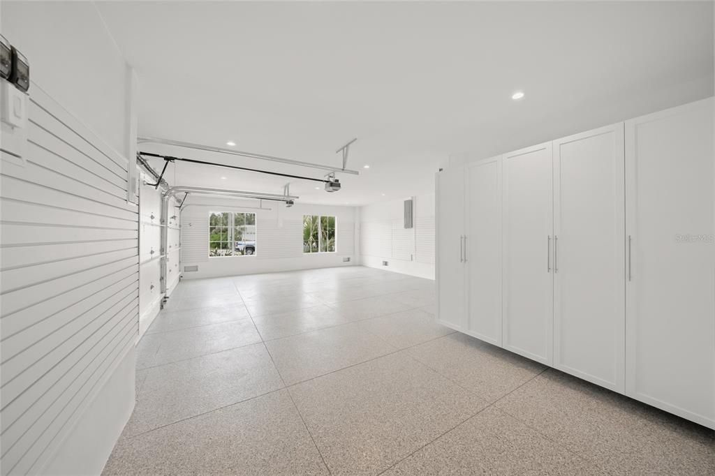 Garage, Interior, Recessed Lighting