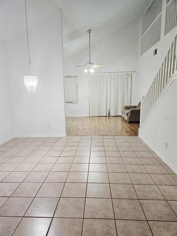 Chandelier, Empty room, Interior