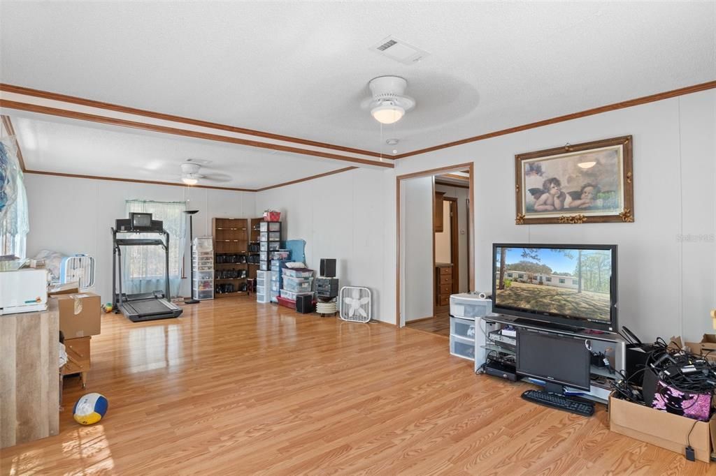 Fitness Equipment, Interior, Wood Texture Flooring