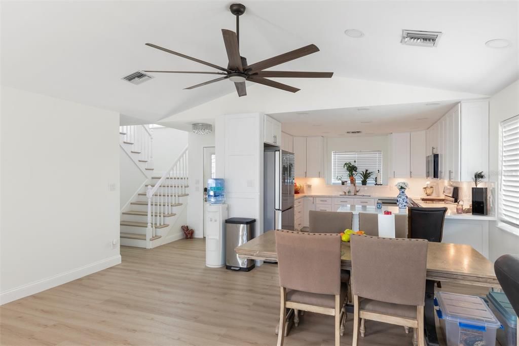 Dining room, Interior, Kitchen, Wood Texture Flooring