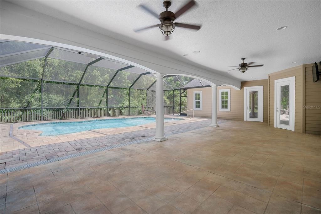 Glass Ceilings, Interior, Pool, Recessed Lighting, Sun Room