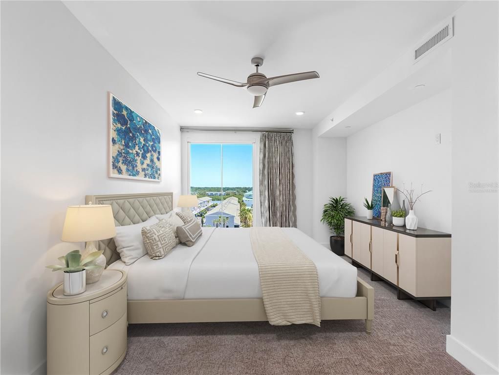 Bedroom, Interior, Recessed Lighting, Water