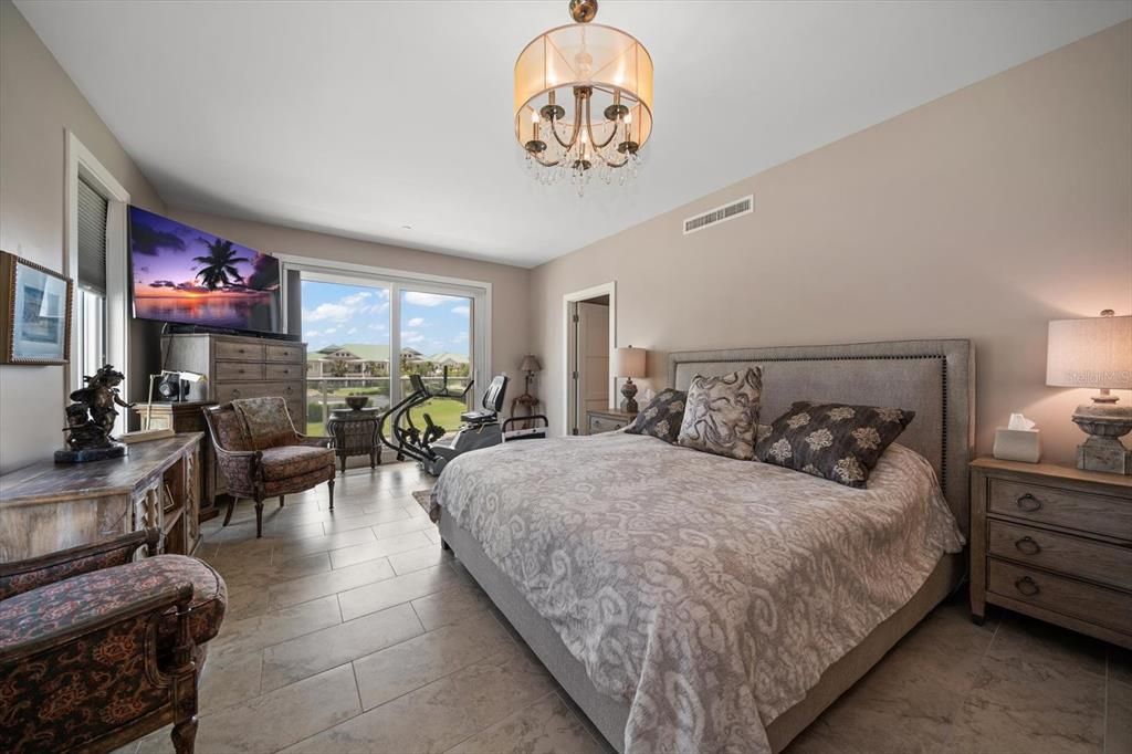 Bedroom, Chandelier, Interior
