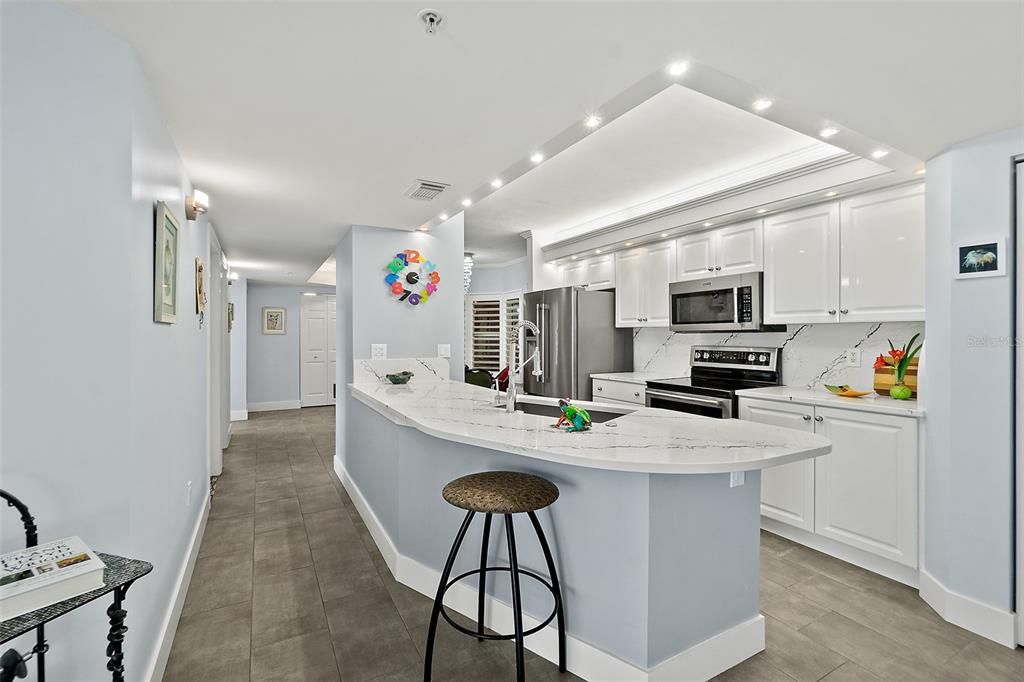 Interior, Kitchen, Recessed Lighting, Stainless Steel Appliances