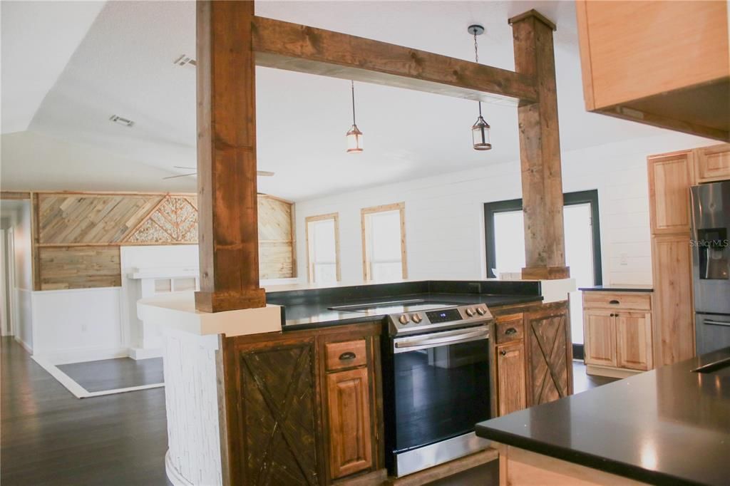 Interior, Kitchen, Pendant Lights, Stainless Steel Appliances