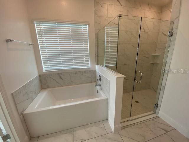 Bathroom, Glass Shower, Interior, Marble, Marble Walls, Recessed Lighting