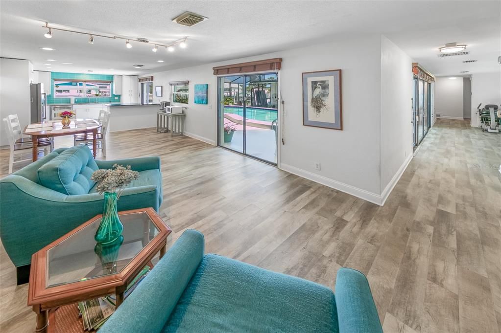 Dining room, Interior, Wood Texture Flooring