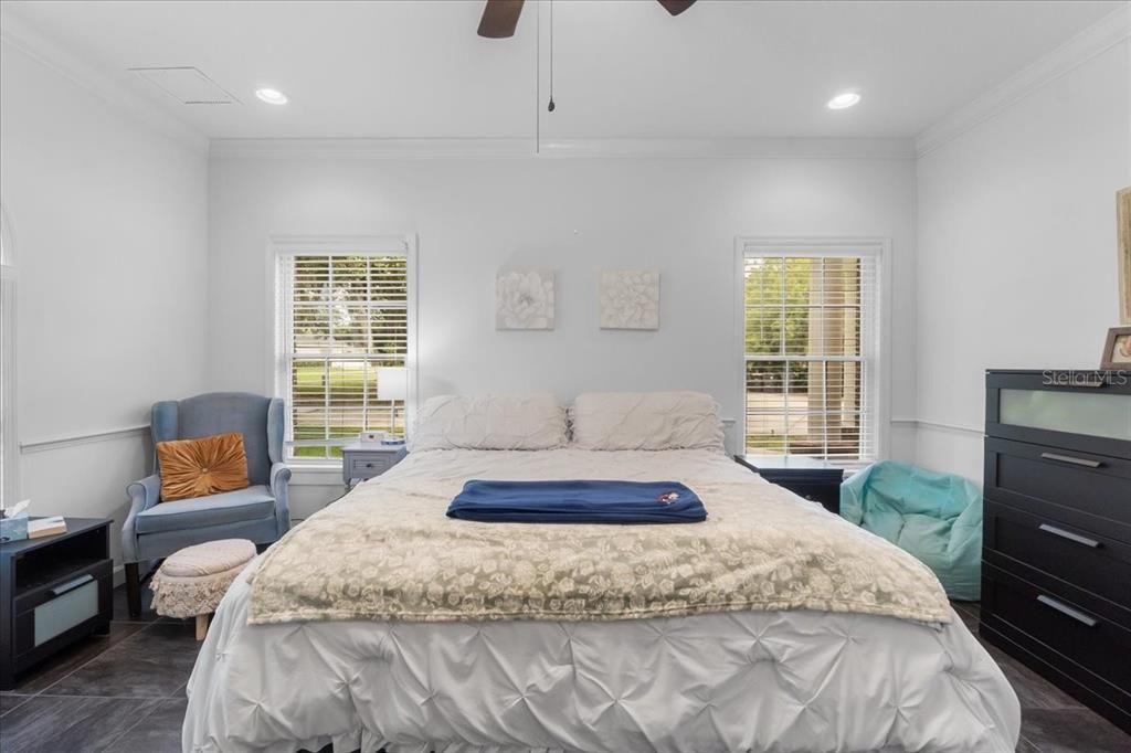 Bedroom, Interior, Recessed Lighting