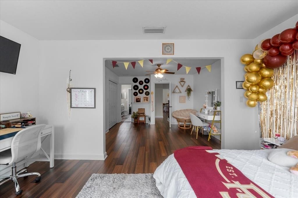 Home Office, Interior, Wood Texture Flooring