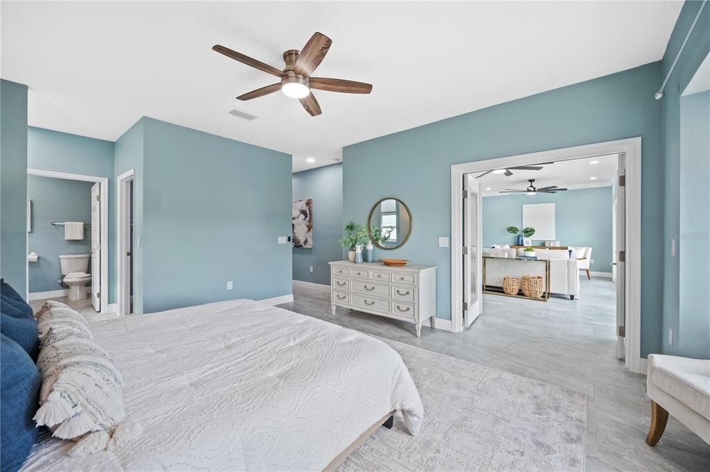 Bedroom, Interior, Recessed Lighting