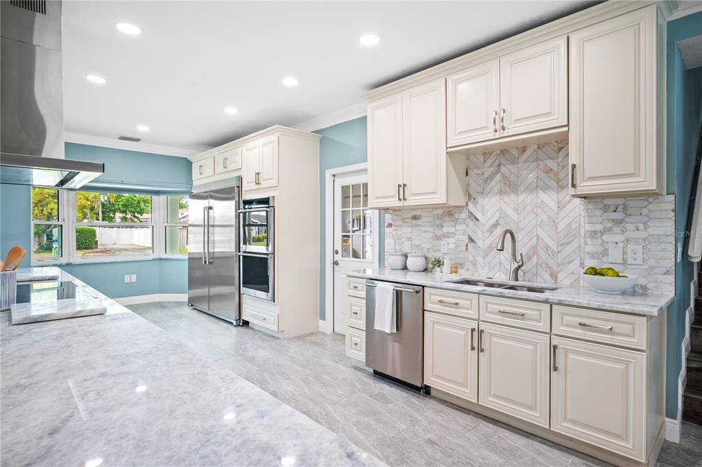 Interior, Kitchen, Recessed Lighting, Stainless Steel Appliances