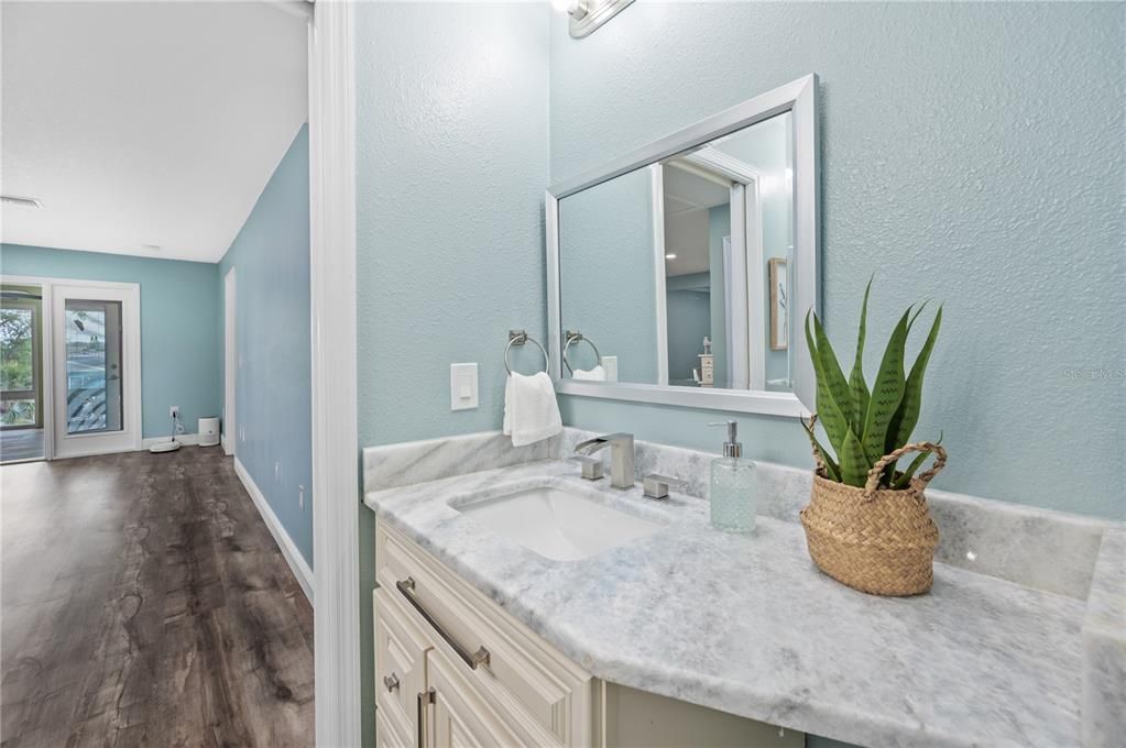 Bathroom, Interior, Wood Texture Flooring