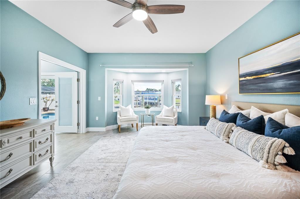 Bedroom, Interior, Wood Texture Flooring
