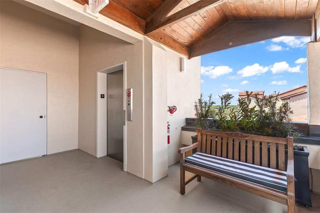 Elevator, Exterior, Wooden Beams, Wooden Ceilings