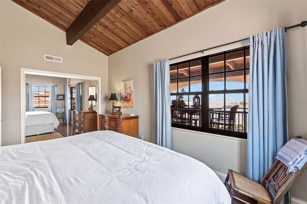 Bedroom, Interior, Water, Wooden Beams, Wooden Ceilings