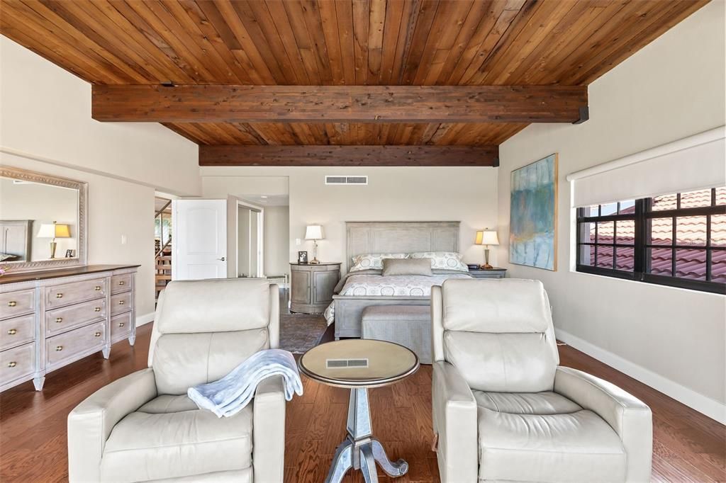 Bedroom, Interior, Wooden Beams, Wooden Ceilings, Wood Texture Flooring