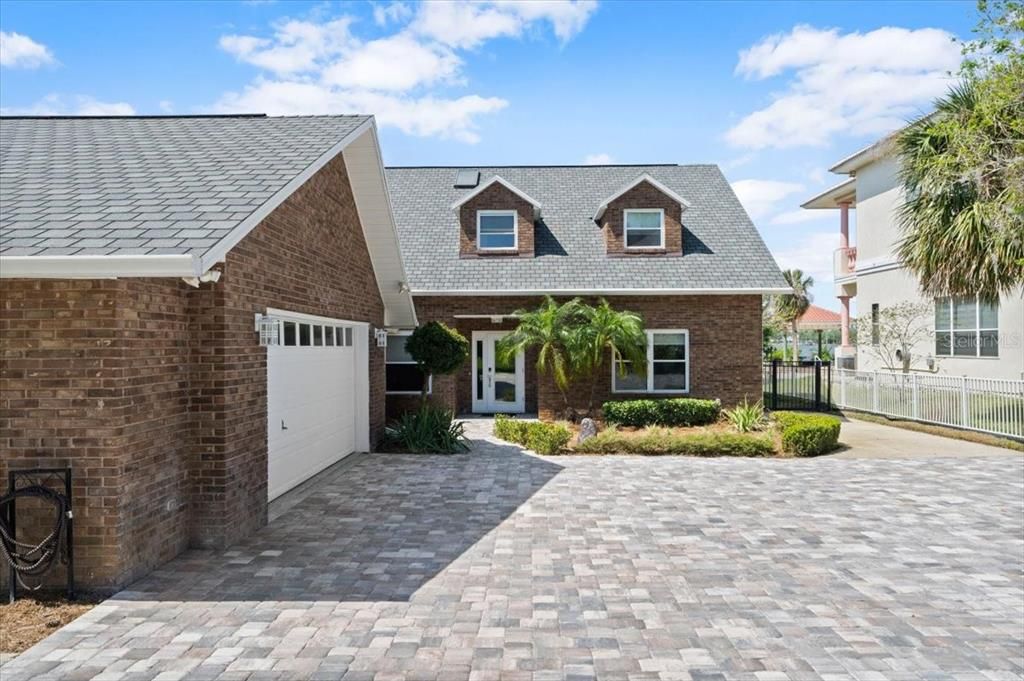 Attached, Exterior, Facade, Brick Facade, Cape Cod