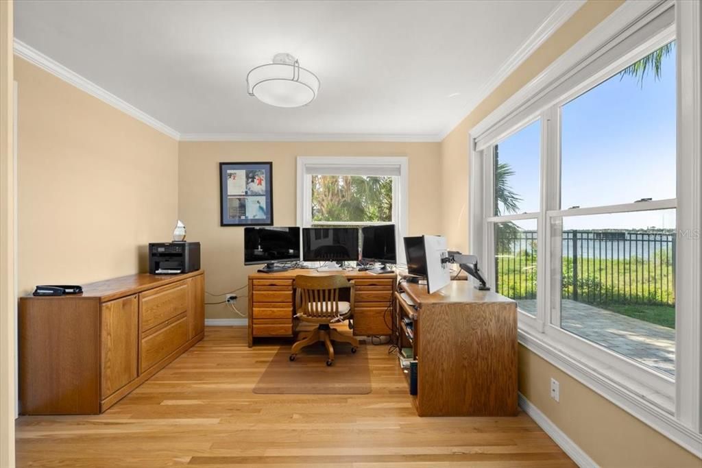 Home Office, Interior, Wood Texture Flooring