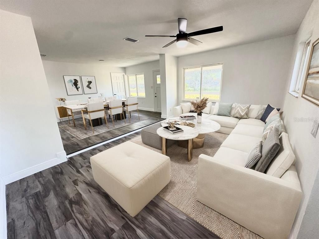 Dining room, Interior, Living room, Wood Texture Flooring