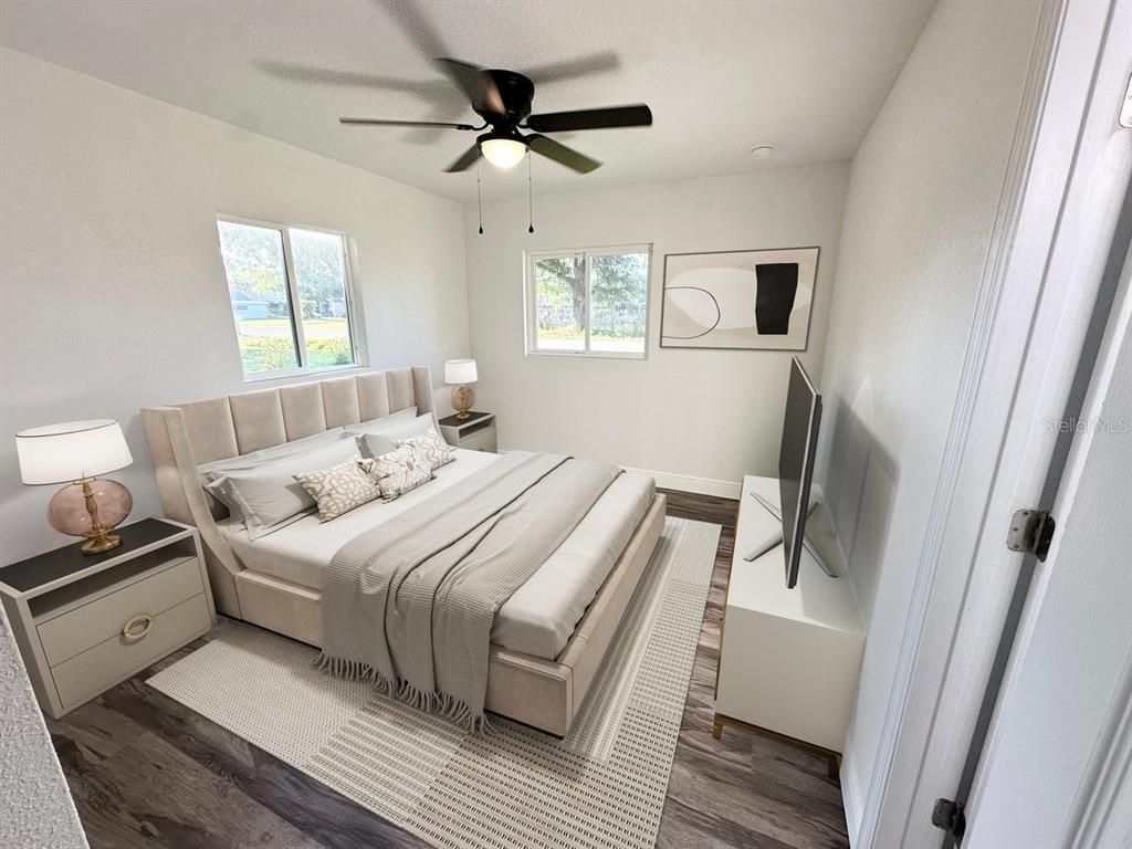Bedroom, Interior, Wood Texture Flooring