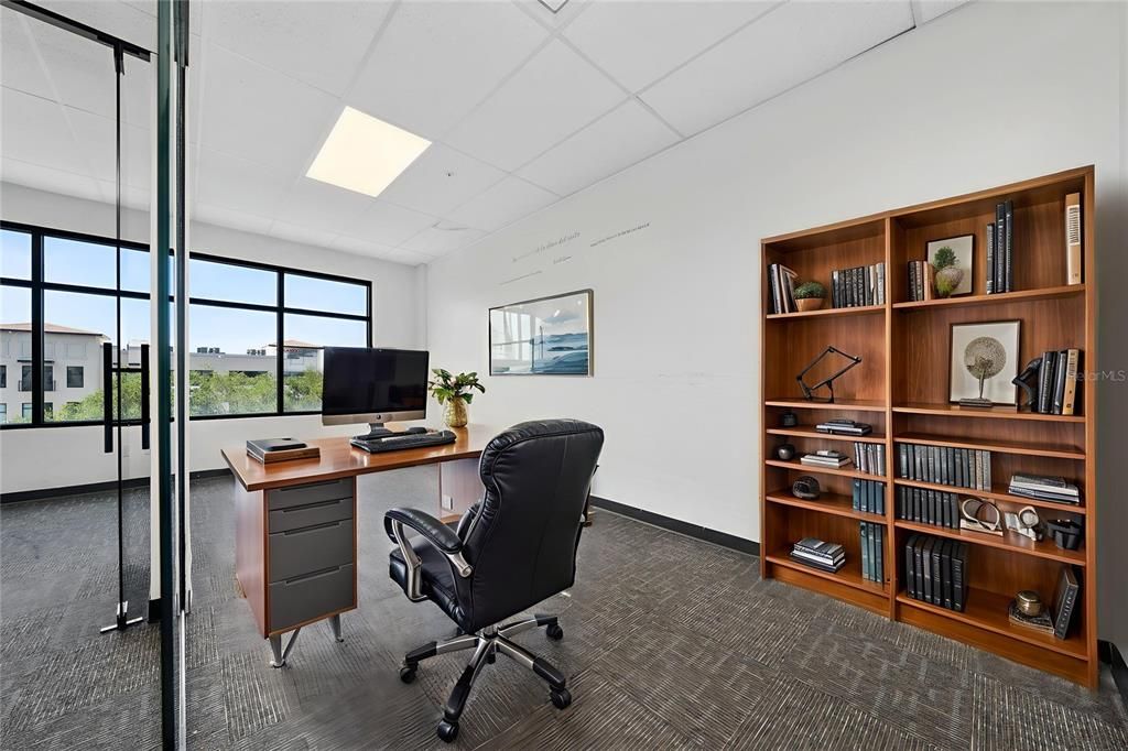 Home Office, Interior, Recessed Lighting