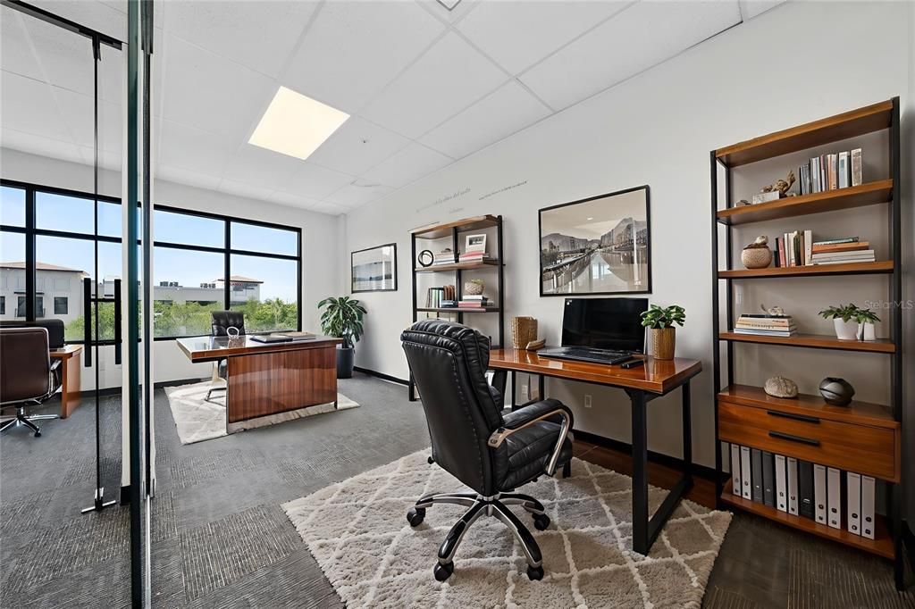 Home Office, Interior, Recessed Lighting