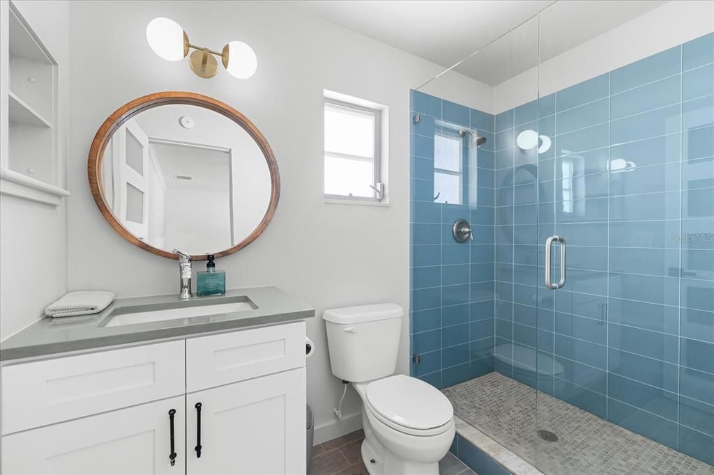 Bathroom, Glass Shower, Interior