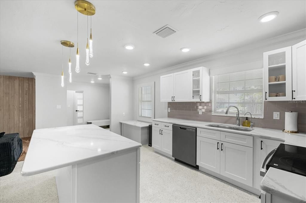 Interior, Kitchen, Pendant Lights, Recessed Lighting