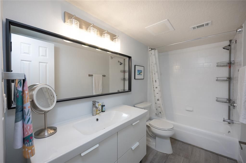 Bathroom, Interior, Wood Texture Flooring