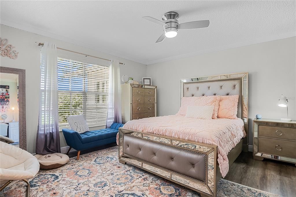 Bedroom, Interior, Wood Texture Flooring