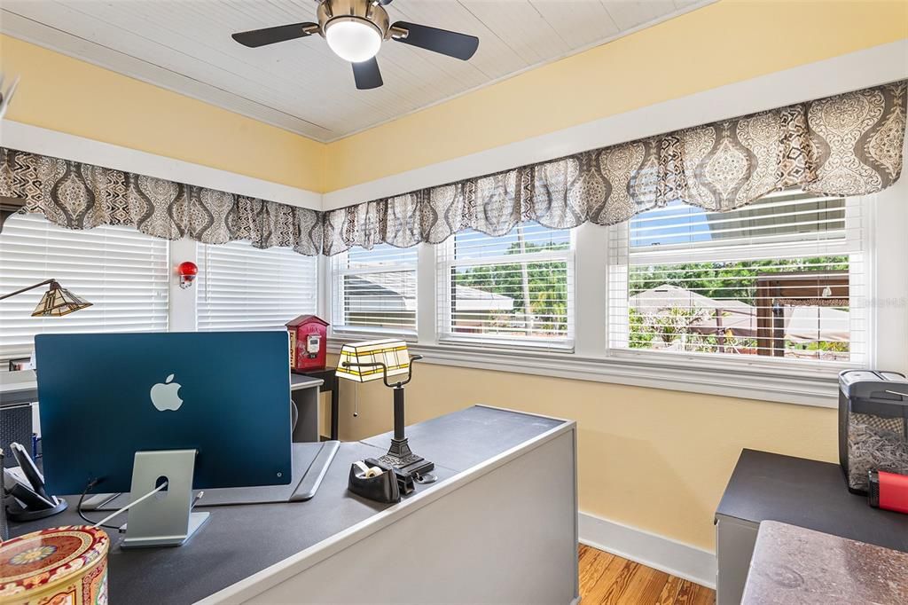 Home Office, Interior, Wood Texture Flooring