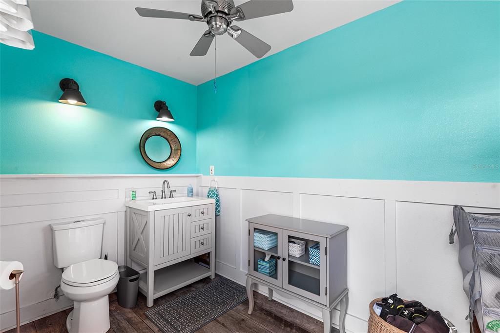 Bathroom, Interior, Wood Texture Flooring