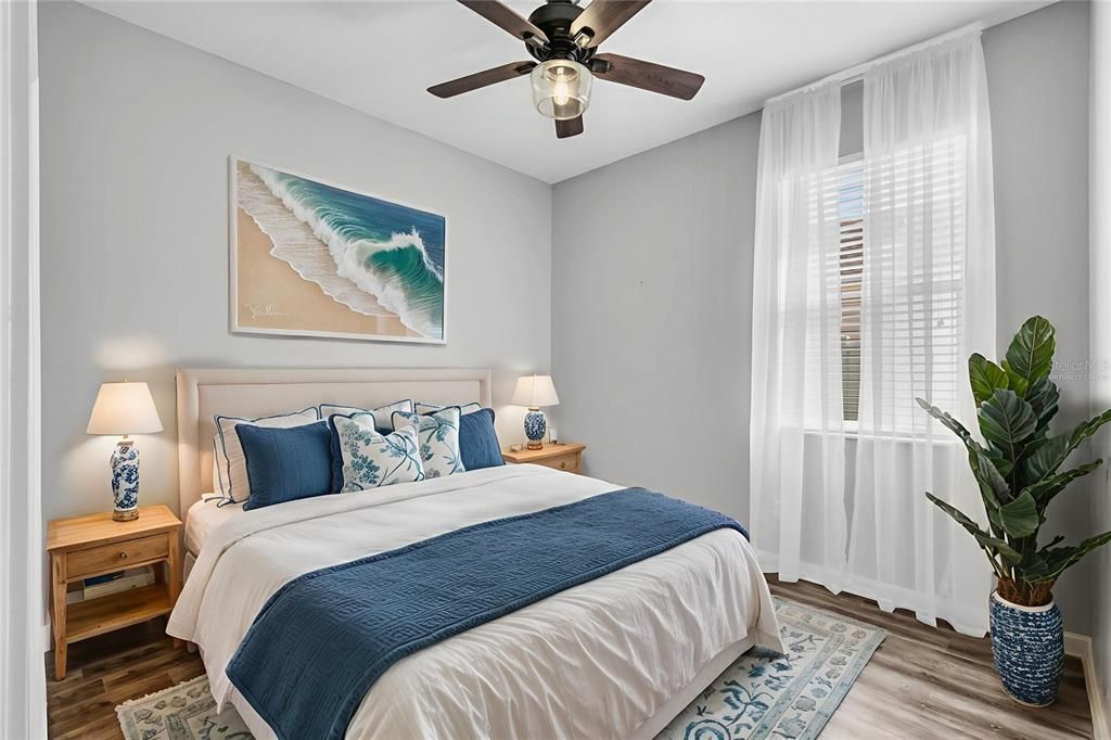 Bedroom, Interior, Wood Texture Flooring