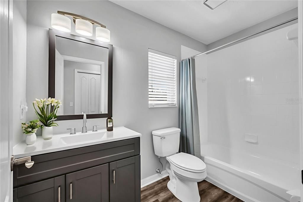 Bathroom, Interior, Wood Texture Flooring