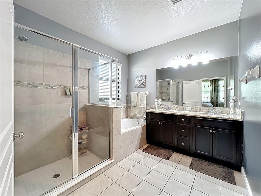 Bathroom, Dual Sink Vanities, Glass Shower, Interior