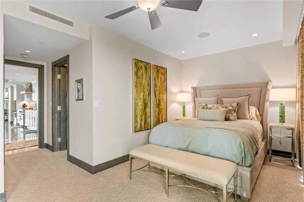 Bedroom, Interior, Recessed Lighting