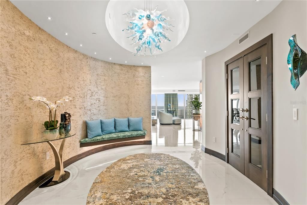 Interior, Marble, Recessed Lighting