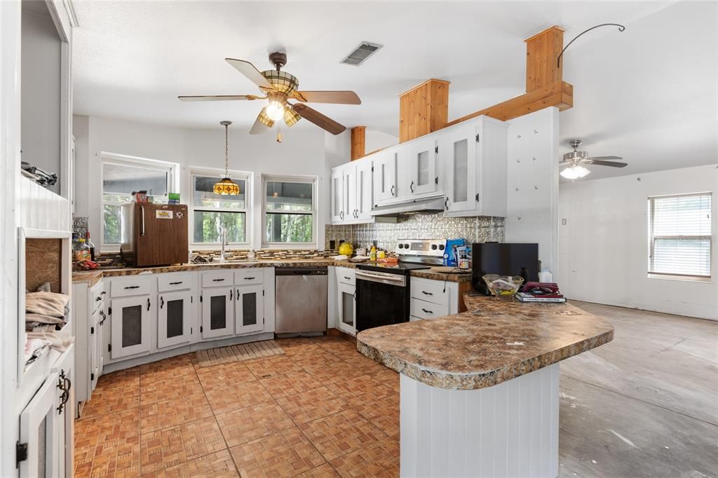 Interior, Kitchen, Pendant Lights