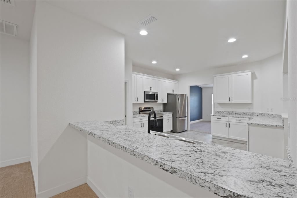 Interior, Kitchen, Recessed Lighting, Stainless Steel Appliances