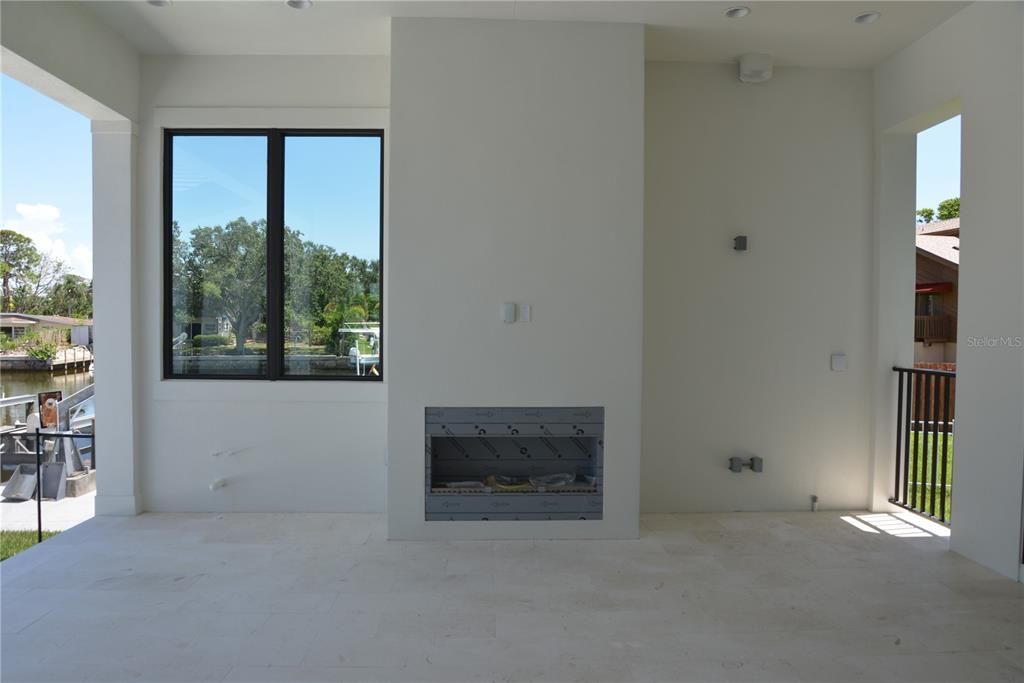 Empty room, Fireplace, Interior, Water