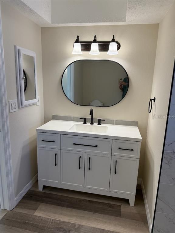 Bathroom, Interior, Wood Texture Flooring