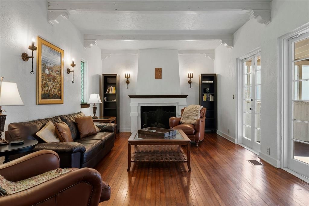 Fireplace, Interior, Living room, Wood Texture Flooring