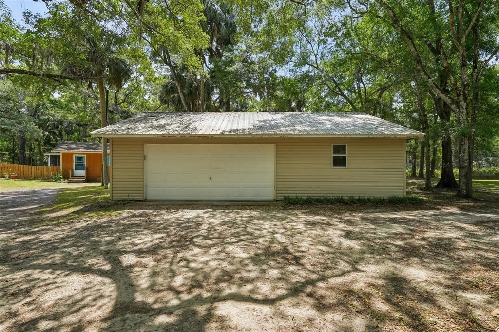 Backyard, Detached Garage, Exterior