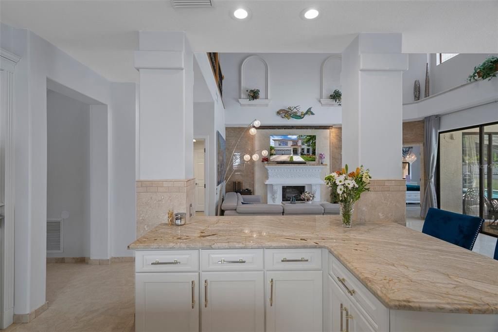 Fireplace, Interior, Pendant Lights, Recessed Lighting