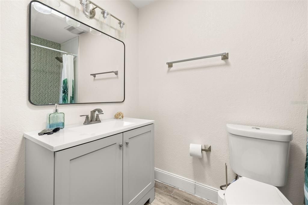 Bathroom, Interior, Wood Texture Flooring