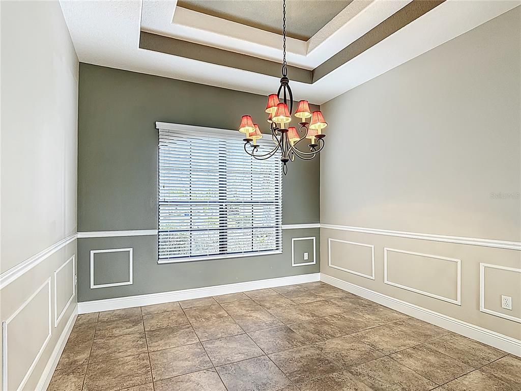 Chandelier, Empty room, Interior