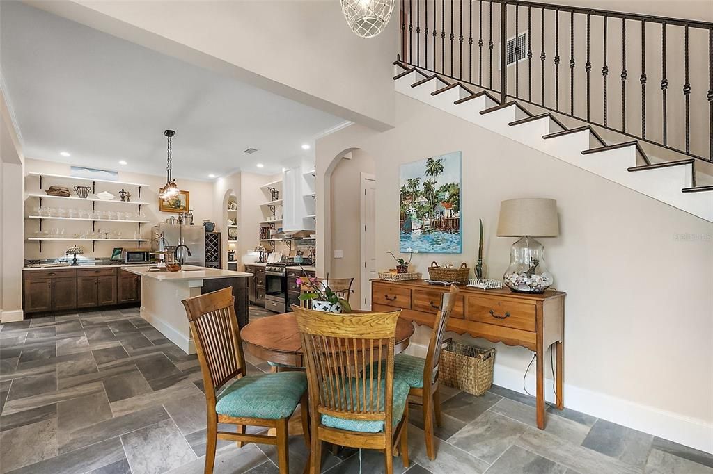 Dining room, Interior, Kitchen, Pendant Lights, Recessed Lighting